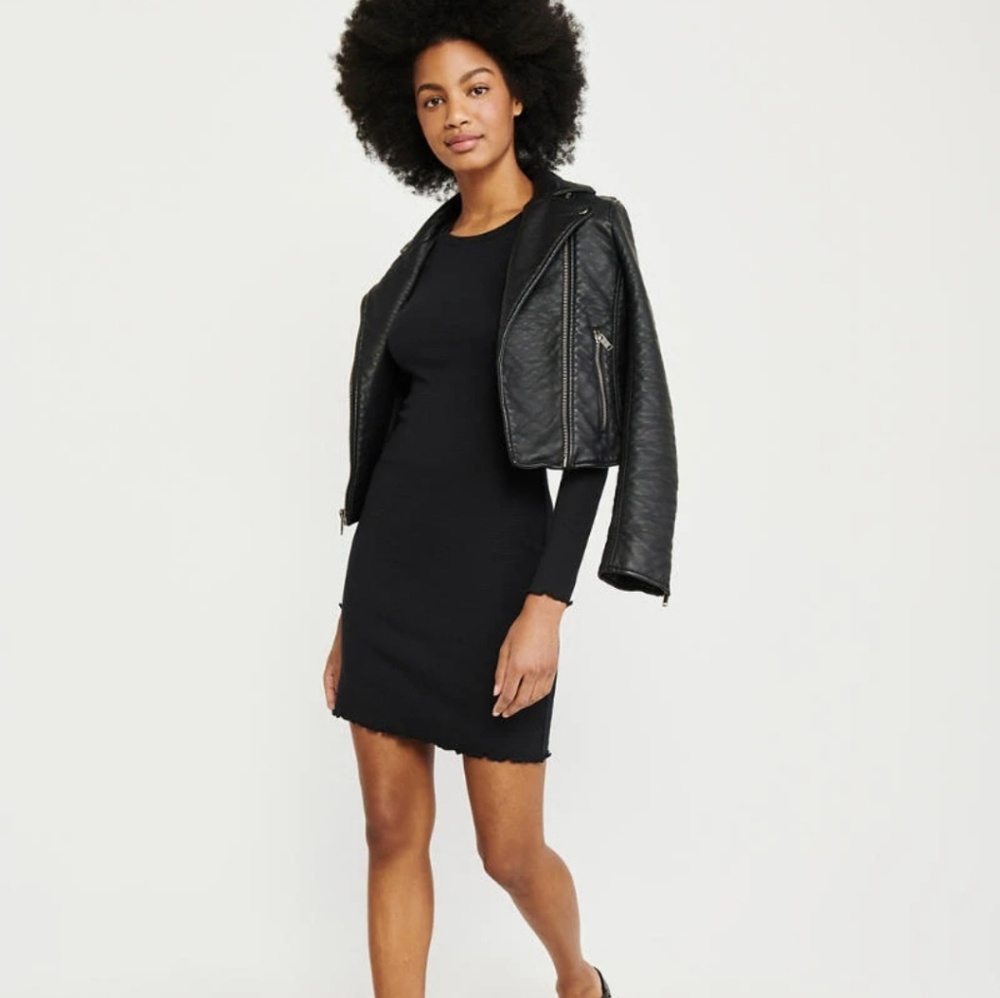 NOWT A&F Long Sleeve Bodycon Dress - Black
